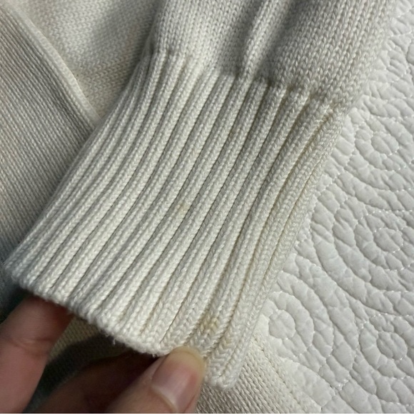 Ami Cream Knit Cotton Wool blend Sweater - Picture 12 of 16